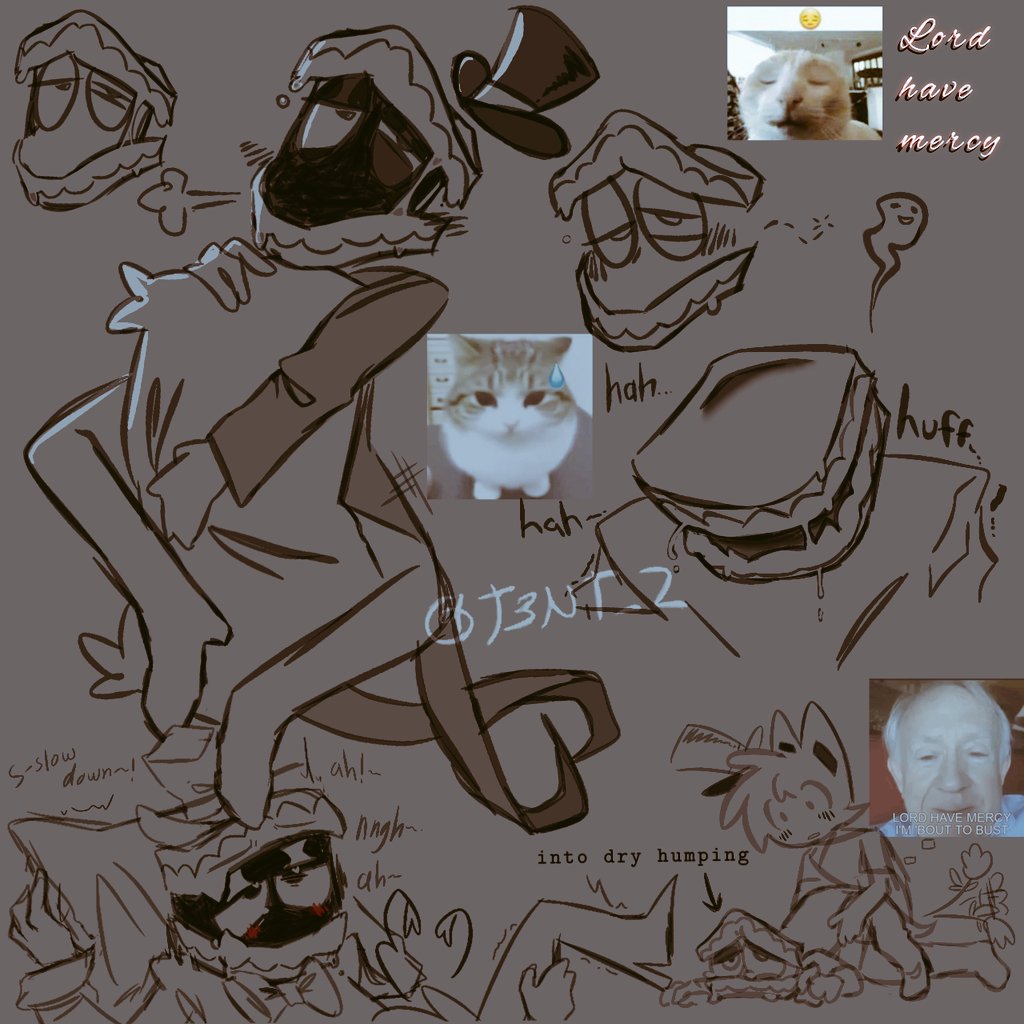 T3nt_z's tweet photo. Okay that's enough for now🫩 I gotta stop before I get way too obsessed

You can probably tell I used way many references from other artists (hope they don't mind, their art are so cool and pretty)
#Tadcnsfw #genitalcircus #Caine https://t.co/C3U4i9tD5g
