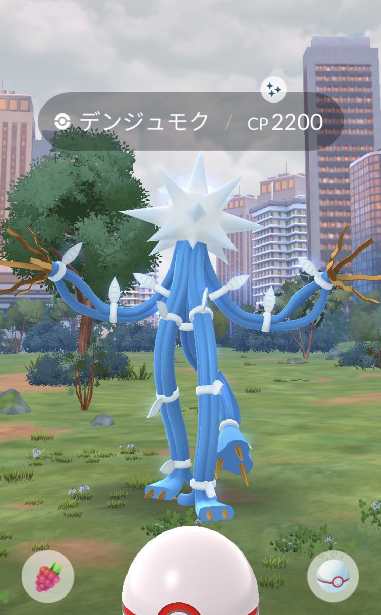CAT_kun381's tweet photo. 初色違い😊

#ポケモンGO
#レイドアワー
#デンジュモク https://t.co/JSCqyIJk3r
