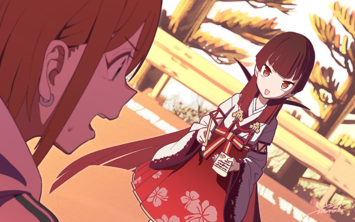 monomusume's tweet photo. ✨モノムス名場面ピックアップイラスト✨

"少々お時間いいですか？"
――第１話『モノノケの町』より

#モノノケのムスメ ＃早川町 #イラスト https://t.co/KCKN0KiL5Y