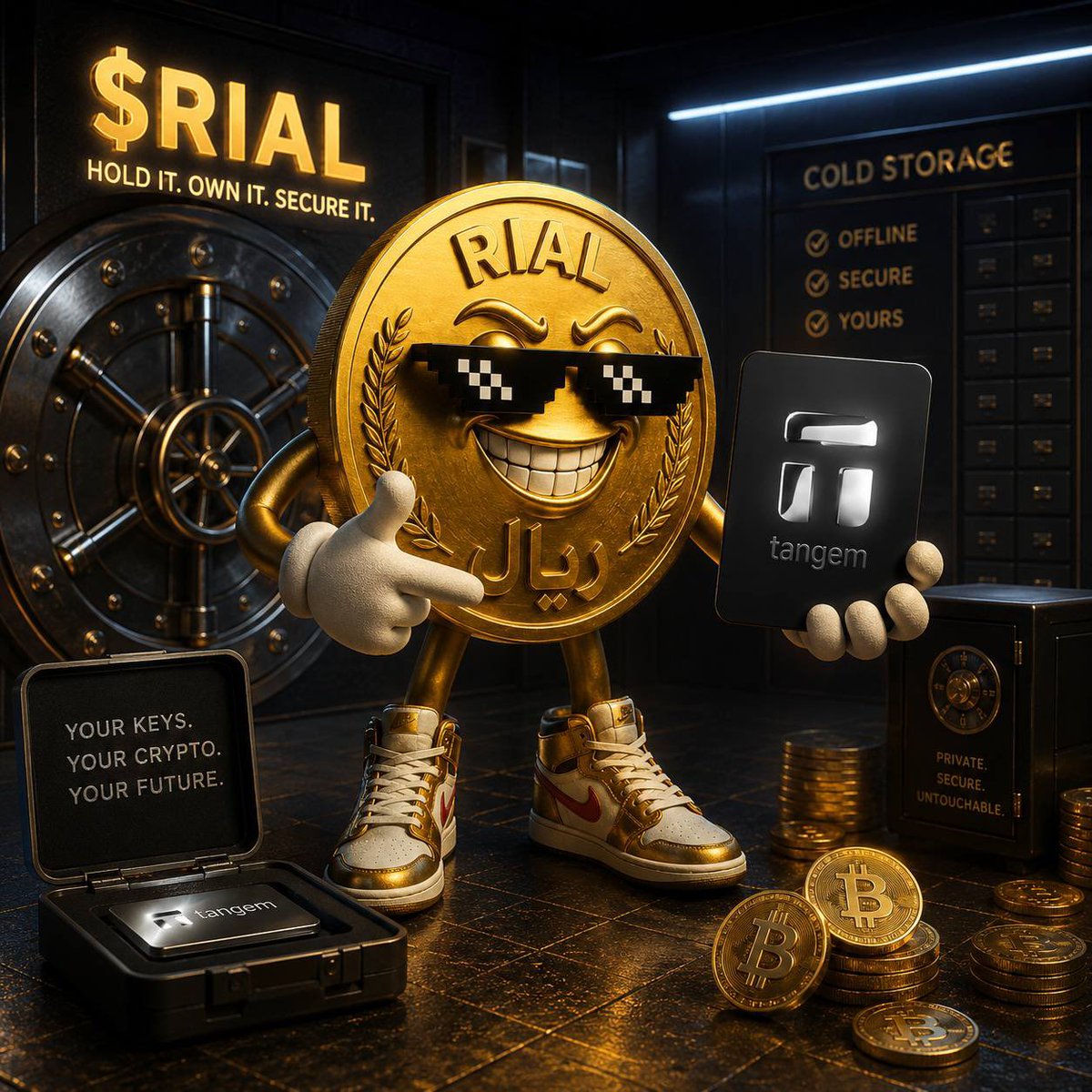 rialonsol's tweet photo. solana:C4j1kRxLhWzHCDEffhJQtEnfR7B1PKRhQHpmWpFzAUSA now supported on @Tangem cold storage.

The hardware wallet that secures your private keys on a physical chip just listed us.

Not a hot wallet. Not a browser extension. 

A physical card that fits in your wallet.

The rial your grandfather held turned to ash.
The solana:C4j1kRxLhWzHCDEffhJQtEnfR7B1PKRhQHpmWpFzAUSA you hold fits in your pocket.

Technology advanced. So did the money.

🚀 solana:C4j1kRxLhWzHCDEffhJQtEnfR7B1PKRhQHpmWpFzAUSA