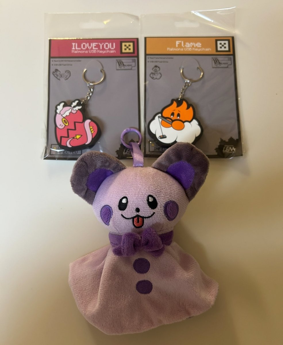 Malmons_World's tweet photo. Exciting update for the Gh0st RAT #Malmons Plush Pendant Blind Box #Kickstarter! 📣

Backers can now add the ILOVEYOU &amp; Flame USB keychains set to their pledge! 💕🔥

(Limited to one set per backer, as we only have 10 left in stock!)

Get yours here: https://t.co/2AYcBHBIqX https://t.co/kW0D7Ngvr4