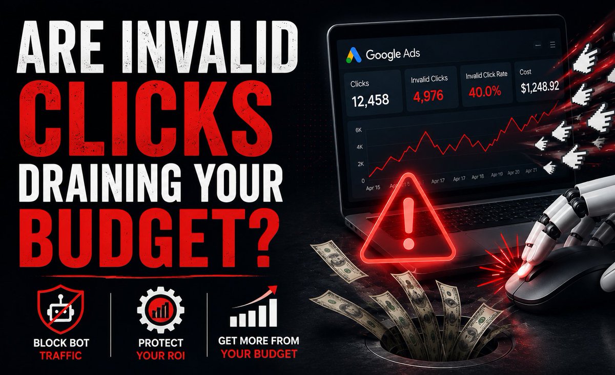 YeezyPay's tweet photo. 𝐆𝐨𝐨𝐠𝐥𝐞 𝐀𝐝𝐬 𝐀𝐥𝐞𝐫𝐭: 𝐒𝐭𝐨𝐩 𝐭𝐡𝐞 𝐁𝐨𝐭 𝐃𝐫𝐚𝐢𝐧 🤖💸

Invalid clicks are eating up to 50% of daily spends in 2026. If you're optimizing for clicks, your AI might be training on fake data.

𝐐𝐮𝐢𝐜𝐤 𝐅𝐢𝐱𝐞𝐬: 
🔹 Kill Search Partners & Display Network. 
🔹 Disable Auto-Apply Recommendations. 
🔹 Use 𝐘𝐞𝐞𝐳𝐲𝐏𝐚𝐲 agency accounts to avoid bans when deploying scripts.

𝐅𝐮𝐥𝐥 𝐛𝐫𝐞𝐚𝐤𝐝𝐨𝐰𝐧 𝐡𝐞𝐫𝐞: https://t.co/9eqEpWcLpH

#PPCChat #GoogleAds #YeezyPay #MarketingTips