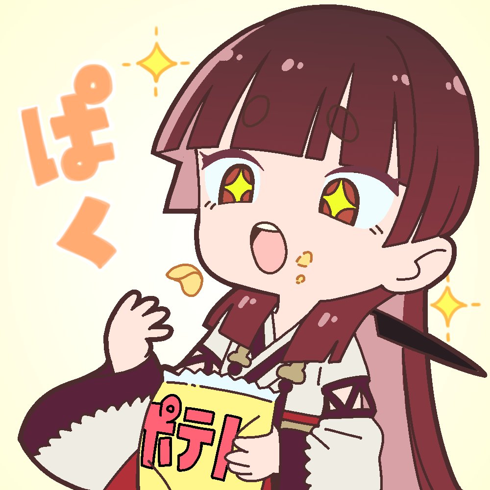 monomusume's tweet photo. 💭SDひとコマ劇場💭

「魅惑の味です…！」

#モノノケのムスメ ＃早川町 #イラスト https://t.co/bwDBgmaIRF