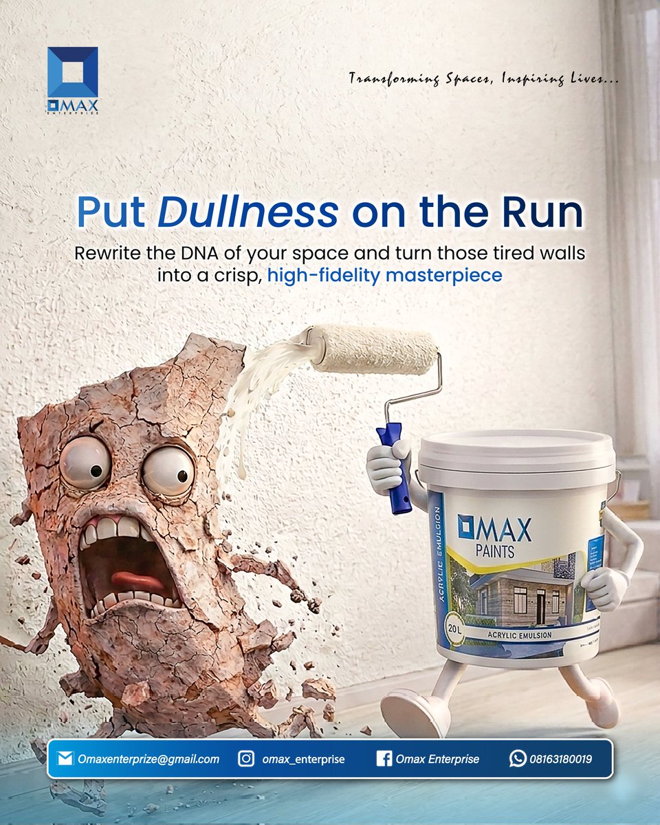 Omax_Enterprise's tweet photo. Out with the old, in with the bold. 
👋 Say goodbye to cracked, lifeless walls and hello to a high-fidelity masterpiece.
@Omax_Enterprise https://t.co/VnFAs10DPQ
