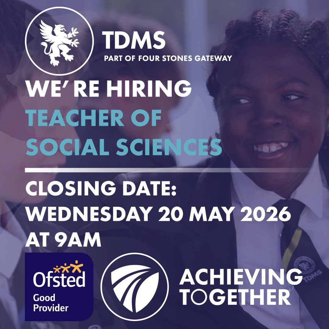 TDMS_Evesham's tweet photo. We are seeking to appoint a permanent, full-time teacher of social sciences as part of our school teaching team. The department currently offers psychology at KS4 and KS5, as well as a very popular criminology KS5 course. https://t.co/HDw0afn6rM