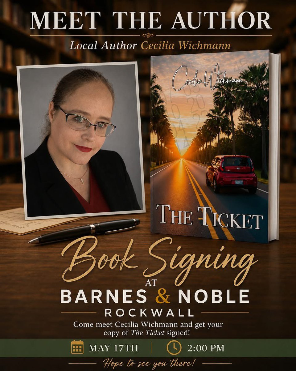 WichmannAndCo's tweet photo. Come and meet @ceciliawspeaks on Sunday https://t.co/JOLpOA3O95