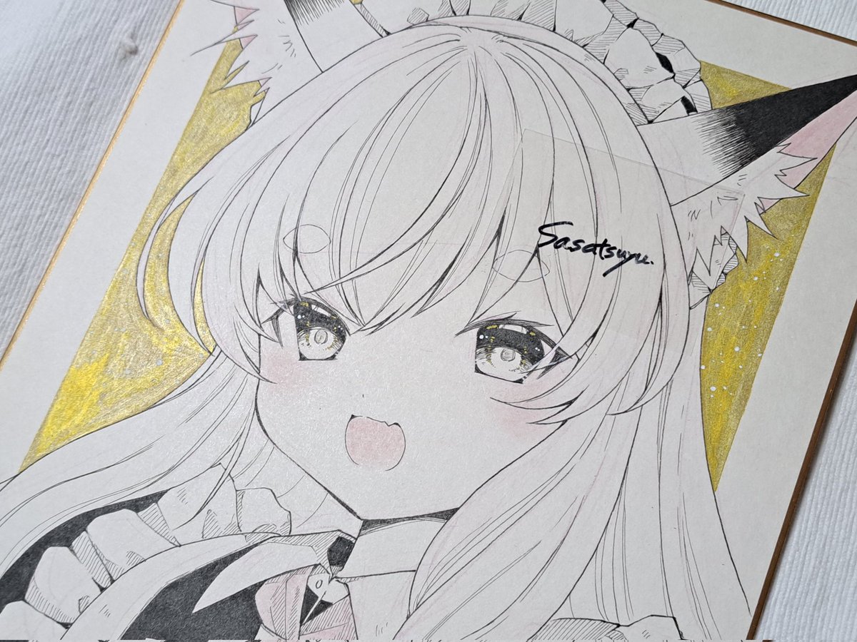 お品書き忘れてこっち描いてた😱 大色紙は1～2点BOOTHに出してから持っ