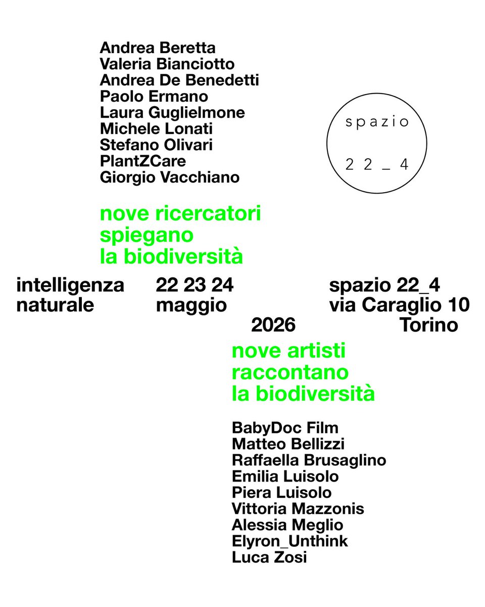 andreferto's tweet photo. #spazio_22_4 
dal 22 al 24 maggio dedica tre giorni alla #biodiversita
arte e scienza in dialogo aperto per disseminare conoscenza e favorire consapevolezza.
Via aspettiamo https://t.co/vohzqTN7w5