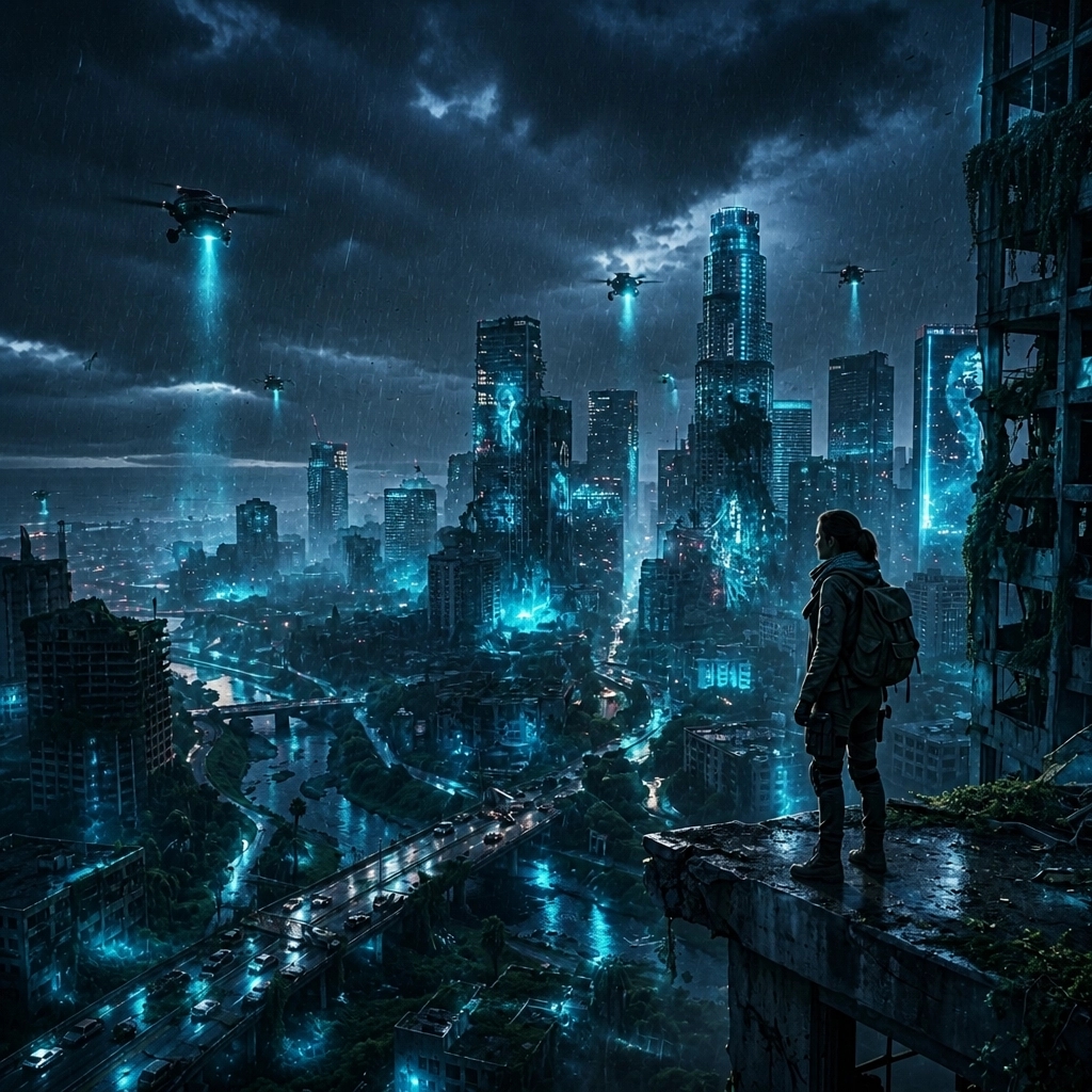 symposium2050's tweet photo. LA 2050: Recycled air and neon hide a dying world. The future is a beautiful nightmare. Explore our Tourist's Guide: https://t.co/GL7E67Cgem

#Symposium #SciFi #LA2050
Survival Kit 2050 https://t.co/QapU6GtAPl