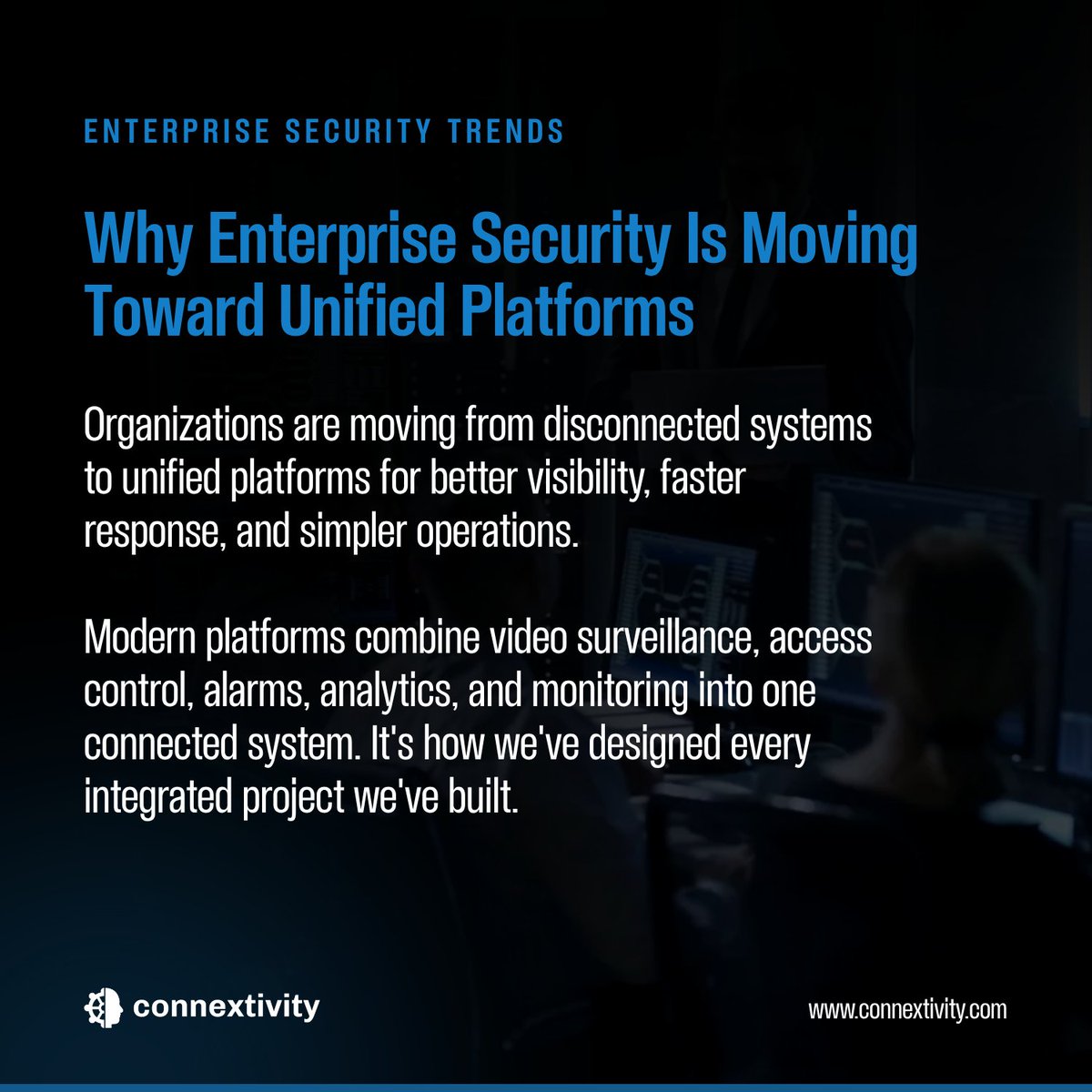 connextivity's tweet photo. Most facilities still manage cameras, access control, and alarms on separate platforms. https://t.co/Mq8Ao994t7