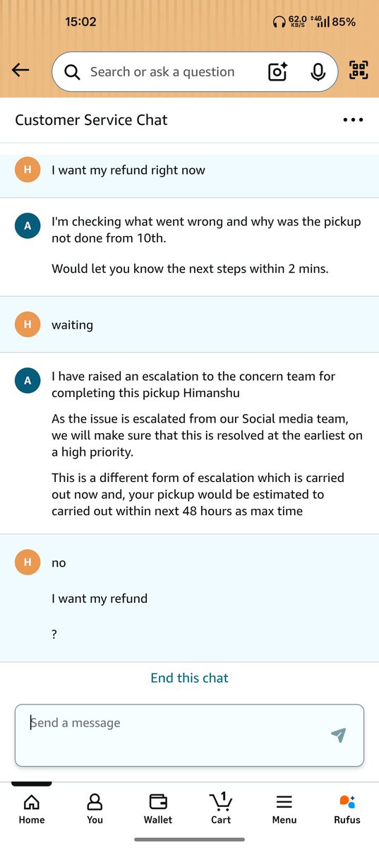 Cryptopher1989's tweet photo. @amazon that's how you treat a customer, Pathetic service 
@amazonIN @AmazonHelp https://t.co/HgxygNgMVq
