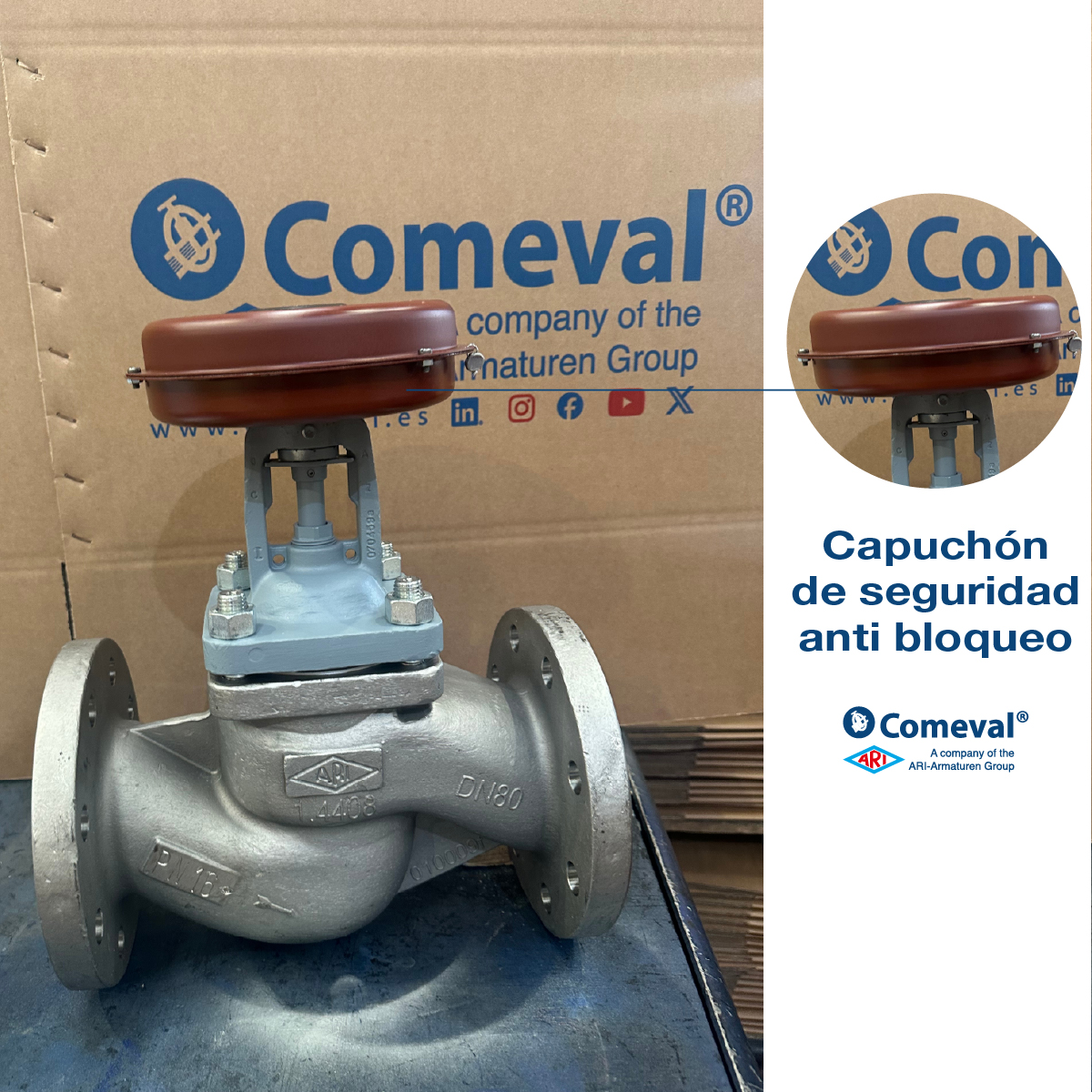 COMEVAL's tweet photo. ¿Diseño híbrido y blindaje físico en una misma válvula? 

👇 Conoce todos los detalles técnicos de estas válvulas en nuestra web ▶️ https://t.co/QGXEeRR4hG

#Comeval #AriArmaturen #FABAPLUS #PN40 https://t.co/3tdiMAROrG