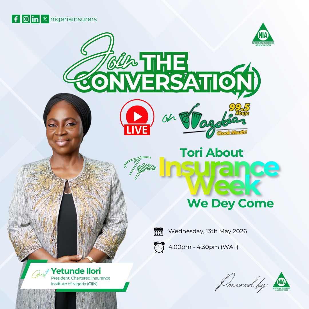nigeriainsurers's tweet photo. The tori don land Abuja! 
Catch us live on @WazobiaFMAbuja today as Yetunde Ilori, President @ciinigeria , talks on ''Insurance Week Wey Dey Come!" by 4:00pm – 4:30pm WAT today.

Tune in and join the conversation! 👇
#InsuranceDigest 
#InsuranceWeek 
#NigeriaInsurers https://t.co/GxrJDUYA7A