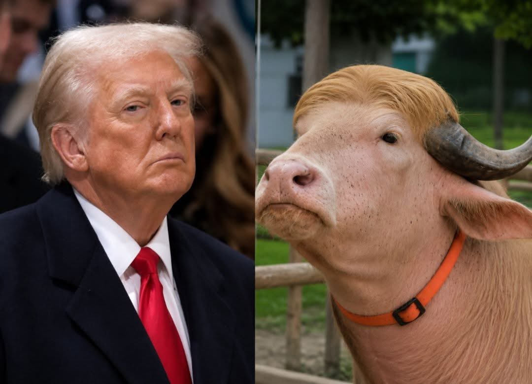 MohammedUn47432's tweet photo. This buffalo animal looks like Donald Trump. 
#Trump 
#USA
@WhiteHouse 
@realDonaldTrump 
@FoxNews 
@IRANinZIMBABWE https://t.co/wgMZ8iZjF7