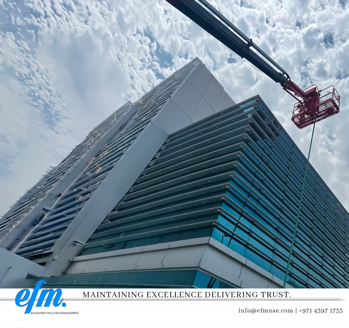 ECOGUARD2025's tweet photo. Maintaining excellence and delivering trust in every high-rise project. 
Ready to elevate your facility management?
Call us: +971 4 397 1755
 Email: info@efmuae.com
 https://t.co/tVWzezRNFX https://t.co/b9Lg8w9NoA