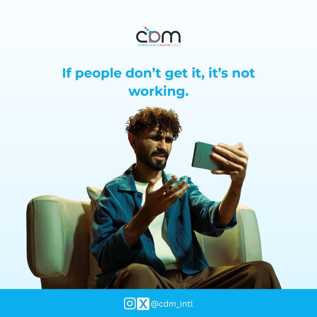conceptdemarque's tweet photo. Your audience shouldn’t have to decode your brand.

If people keep misunderstanding the message, hesitating to respond,
or asking the same questions repeatedly; something isn’t clear enough.

Good communication removes friction.

#CDM | #ClearCommunication | #BrandClarity https://t.co/HwbVJTBGLR