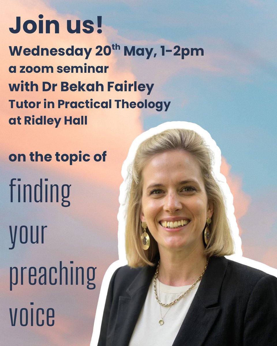 thejunianetwork's tweet photo. Do you feel like you’ve found your preaching voice yet?

If you’re not yet a Junia member, you can join through our website and sign up for this session. You'll be able to join the live Q&amp;A.

Otherwise, look out for our podcast recording of Bekah’s input, which we'll post here. https://t.co/lp3p2bvzt9