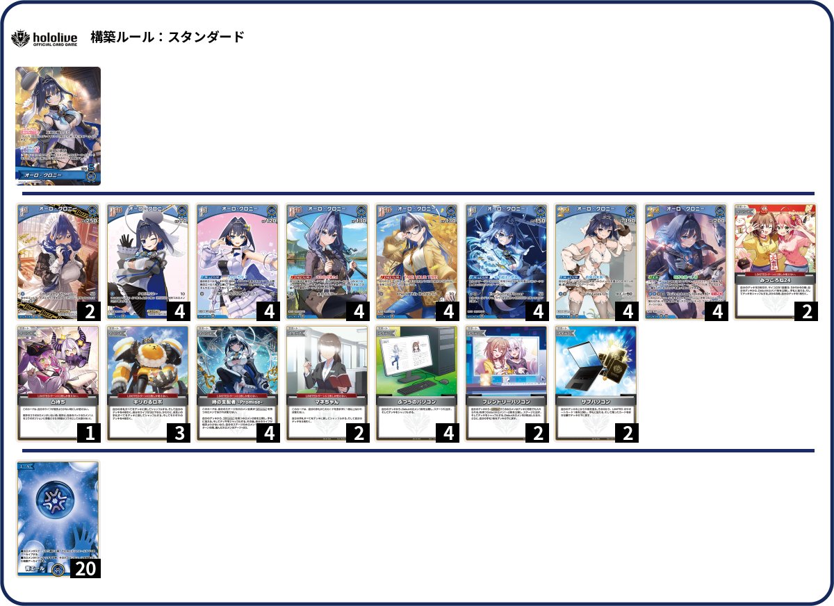 TSUTAYA田崎店 デッキ作成しました！ 「 #ホロライブOCG 」 【オーロ