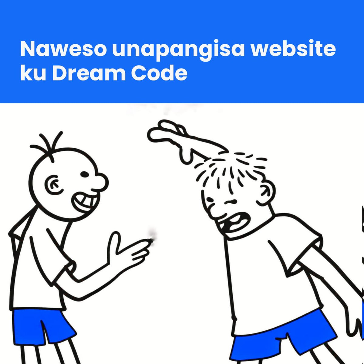 DreamCodeMw's tweet photo. Agulu💙😅 

#Digital #Systems #Malawi #Abroad #Websites https://t.co/Mu432xrVsT
