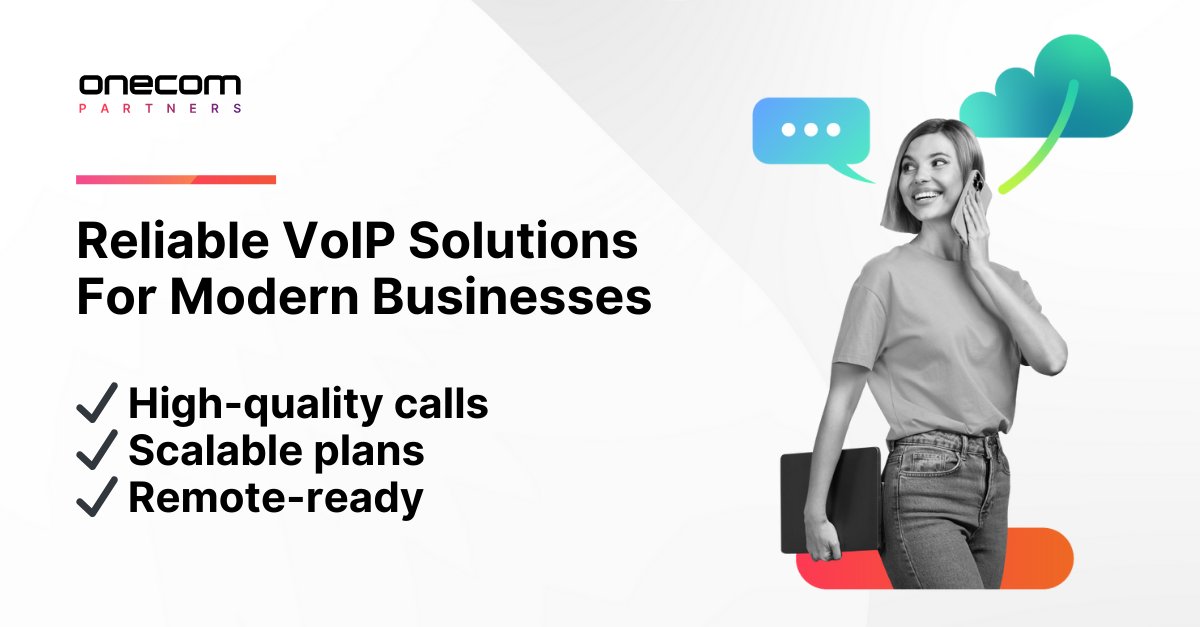 onecompartners's tweet photo. Our VoIP solutions deliver crystal-clear calls, flexible features and cost savings that keep your customer's businesses connected anywhere. 

To find out more, email us at hello@onecompartners.co.uk.

#VoIP #Communcations #PartneringForSuccess https://t.co/qFVPUgl8Gg