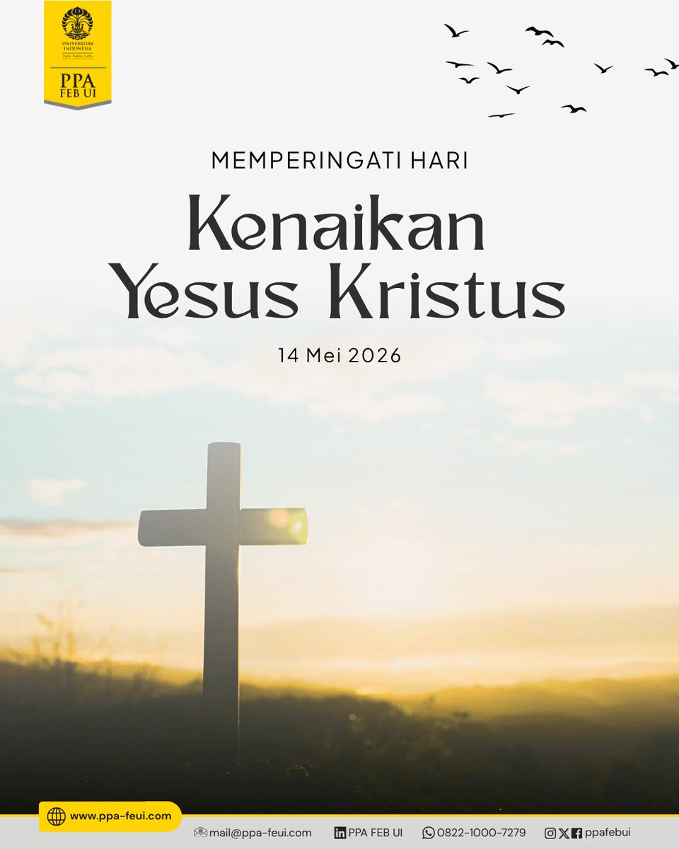 ppafebui's tweet photo. Selamat memperingati Hari Kenaikan Yesus Kristus 🕊️✨ Semoga damai dan kasih-Nya senantiasa menyertai setiap langkah. https://t.co/GV9cYr58IW