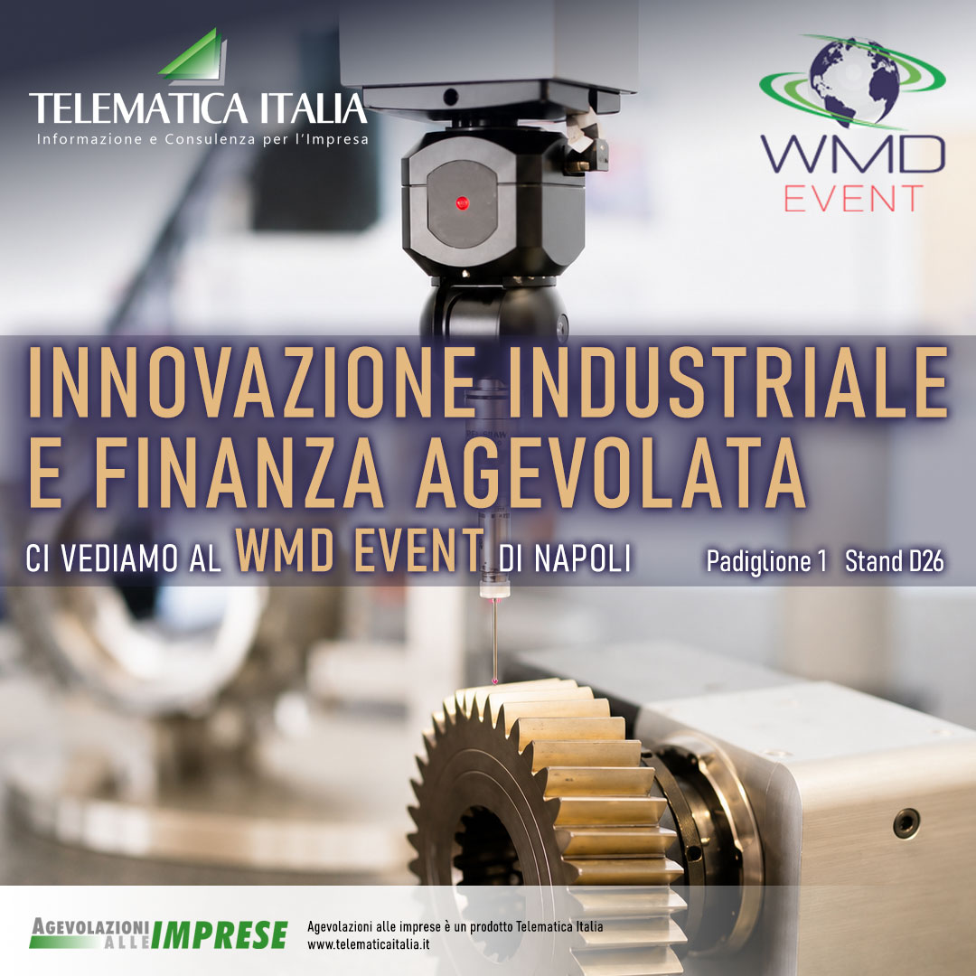 Telematicait's tweet photo. 𝗜𝗻𝗻𝗼𝘃𝗮𝘇𝗶𝗼𝗻𝗲 𝗶𝗻𝗱𝘂𝘀𝘁𝗿𝗶𝗮𝗹𝗲 𝗲 𝗳𝗶𝗻𝗮𝗻𝘇𝗮 𝗮𝗴𝗲𝘃𝗼𝗹𝗮𝘁𝗮: 𝗰𝗶 𝘃𝗲𝗱𝗶𝗮𝗺𝗼 𝗮𝗹 𝗪𝗠𝗗 𝗘𝘃𝗲𝗻𝘁 𝗱𝗶 𝗡𝗮𝗽𝗼𝗹𝗶
Telematica Italia srl rl sarà presente a WMD Event , in programma da domani 14 a sabato 16 maggio alla Mostra d'Oltremare di Napoli. https://t.co/kcJidxW51L
