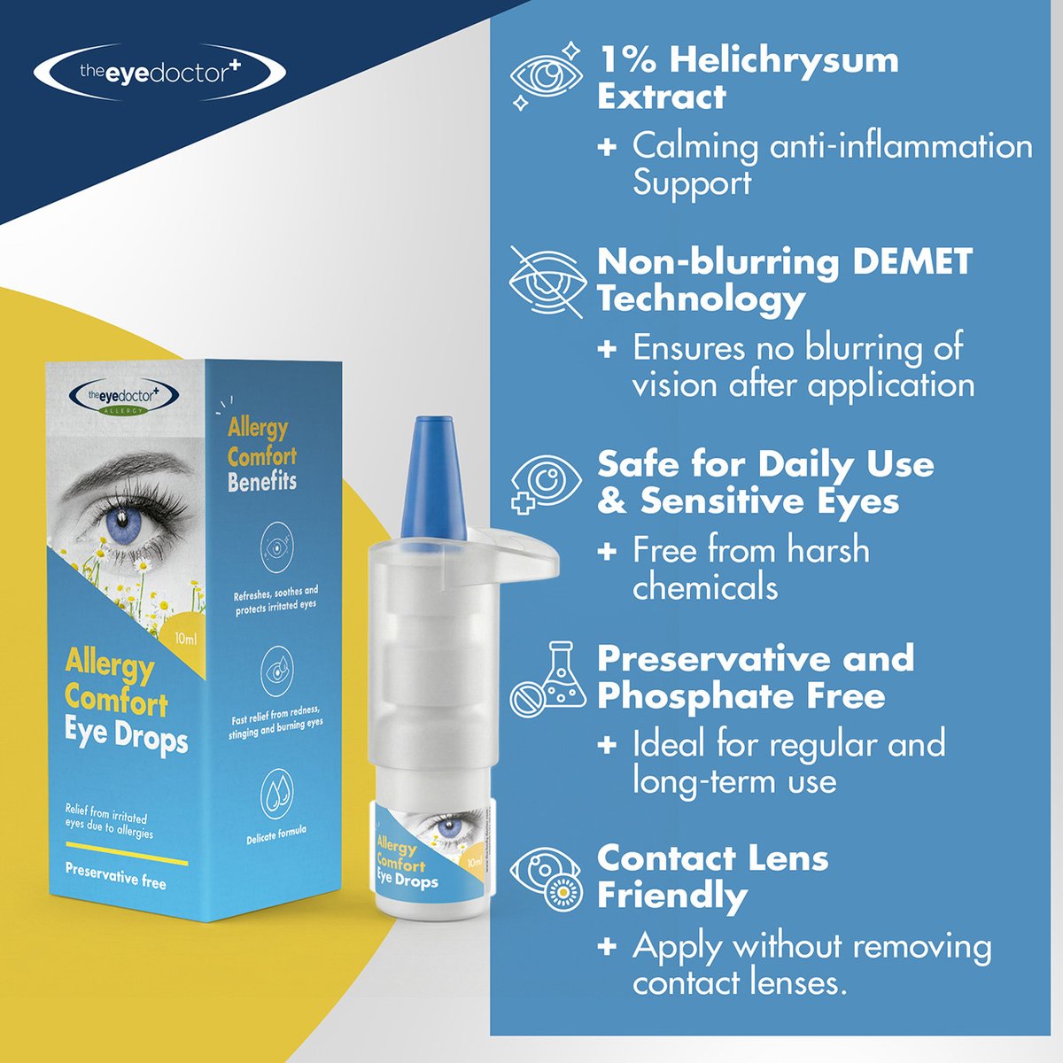 ButterfliesEC's tweet photo. Tired of itchy, allergy-prone eyes? 
Try The Eye Doctor® Allergy Comfort Eye Drops!

Gentle and with soothing Helichrysum extract, they’re perfect for sensitive eyes and lens wearers. 
Relief from pollen, dust, and pets—anytime, anywhere. Grab yours for allergy season comfort! https://t.co/GBLdKJH5aM