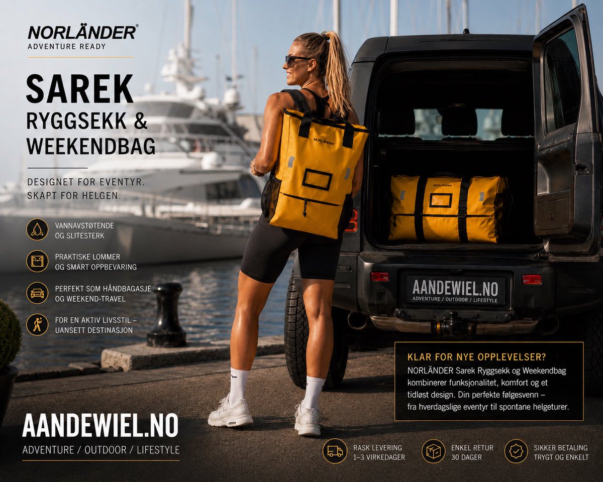 CAandewiel's tweet photo. Klar for nye opplevelser?

NORLÄNDER Sarek Ryggsekk &amp; Weekendbag er utviklet for en aktiv livsstil – fra marina og weekendturer til hverdagens eventyr.

Shop nå på https://t.co/p86zZufj60 https://t.co/wF78tWYr8G