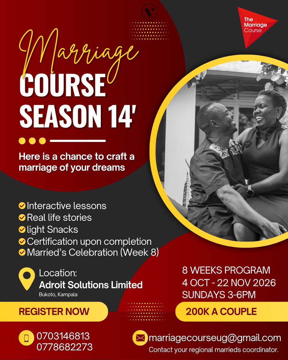 NongoTrust's tweet photo. The Marriage Course, for married couples 1yr and more. https://t.co/BYkcwXR8tZ