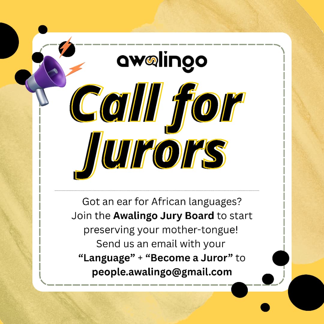 useawalingo's tweet photo. If you have a deep understanding of your mothertongue, meanings, spelling, and usage, we’d love to hear from you.
To apply, send: “Your Language” + “Become a Juror” to people.awalingo@gmail.com
Be part of preserving Awa-Languages for future generations.
#Awalingo #UseAwalingo https://t.co/B8NN6mZVyr