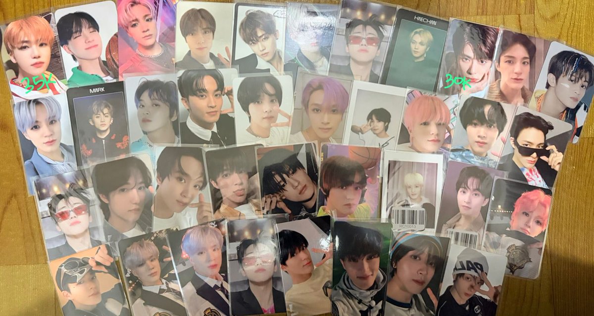 Xiacheq1199's tweet photo. wts jual cepet photocard NCT 
💵 20k/pc (selain jaemin jeruk &amp; jaehyun slowacid teddy island)
❌no nego❌
✅ bisa langsung co https://t.co/uUlvawwJW5