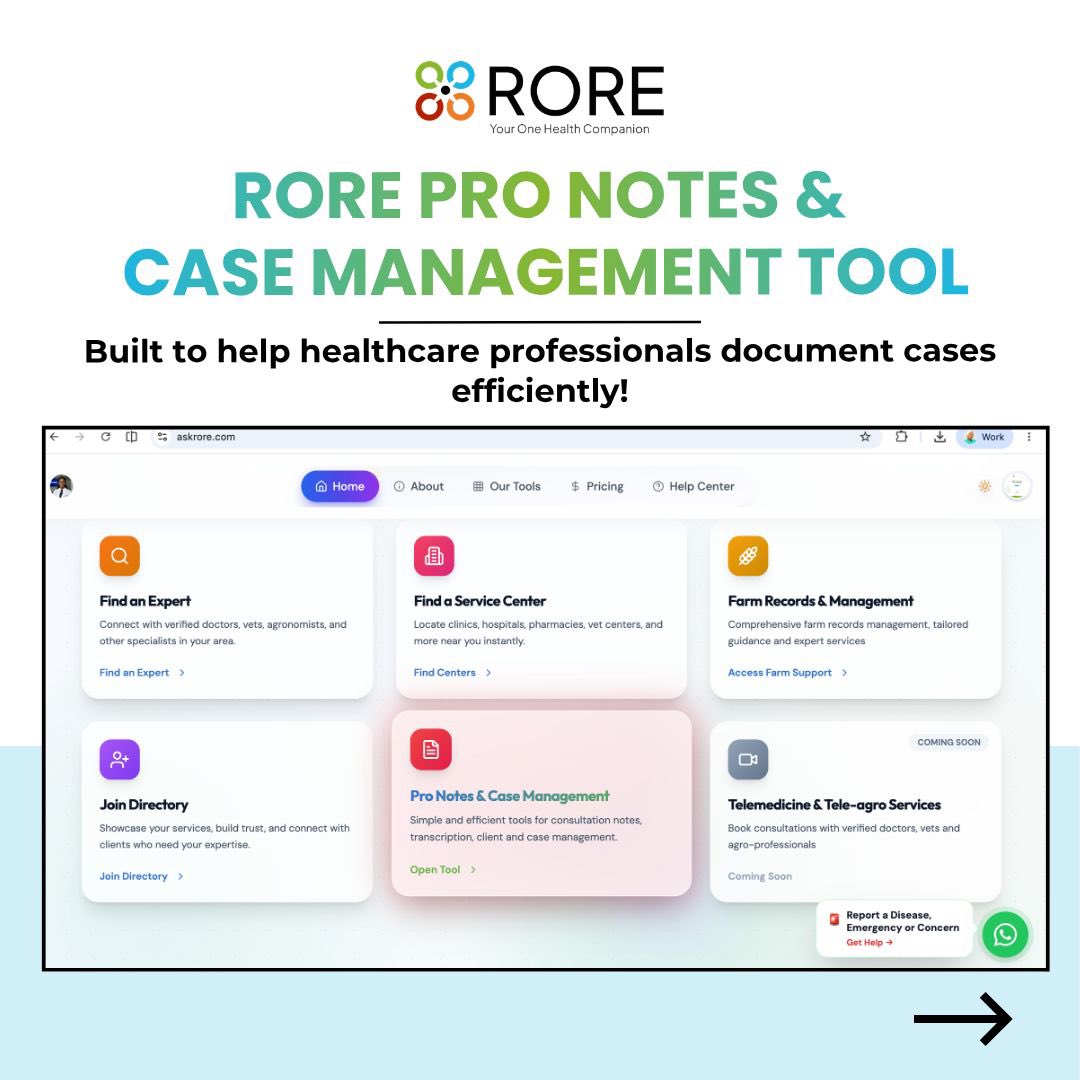 askrore's tweet photo. Still documenting cases the long way? 
RORE’s Pro Notes &amp; Documentation Tool helps healthcare professionals record, organize &amp; structure case notes using AI. Track histories, reminders, teams, clients &amp; analytics in one place. Try it free: https://t.co/EjEaLsICXG
 code RORE14FREE https://t.co/npPCtx7Ruv