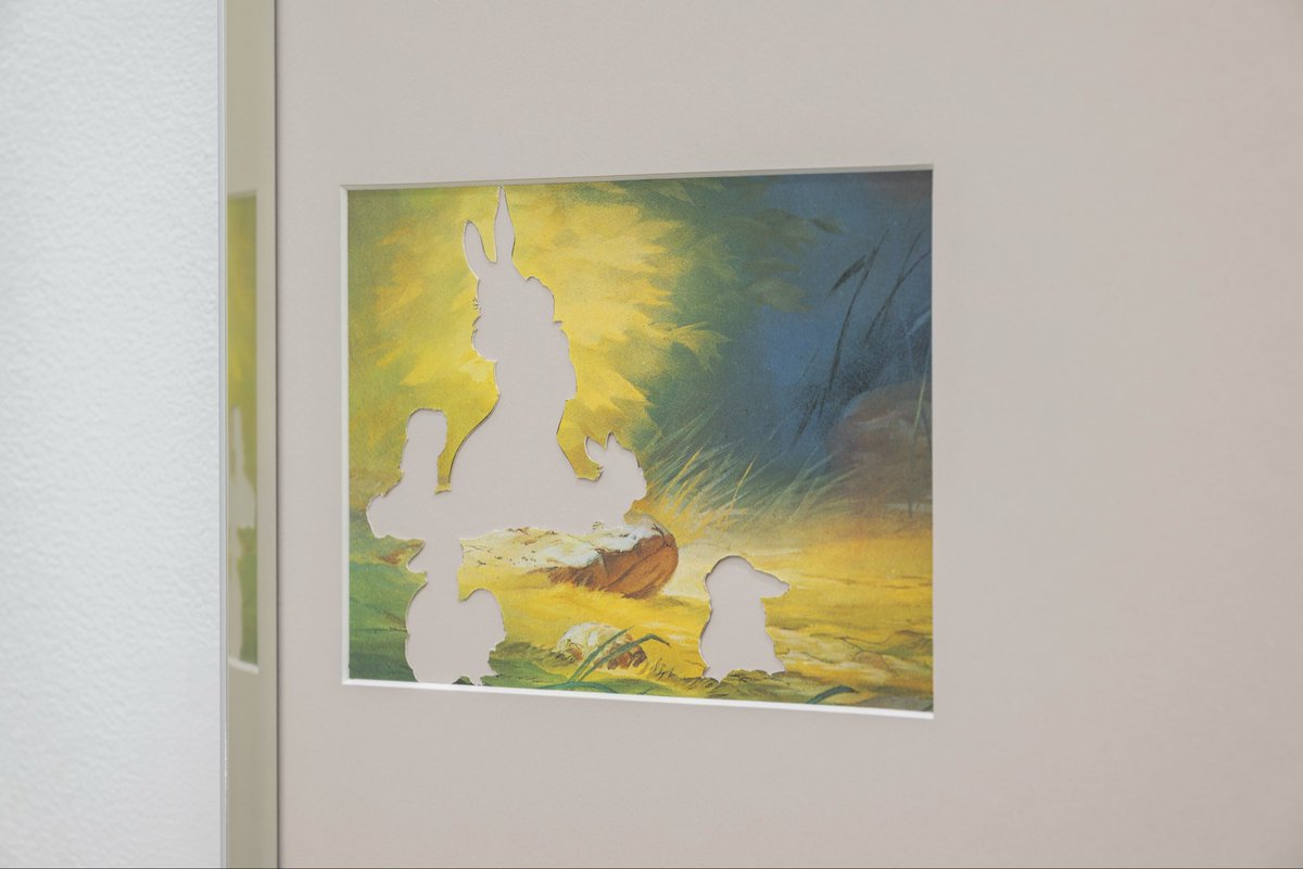 bien_jap's tweet photo. 🌲
In a grove of lights
2026
w700×h480×d32mm
three post cards, framed

----------
Until Friday, May 15th.
Season4 Episode6  will be opening to the public from 12-6 on May 12-15th. https://t.co/VK76GupJuI