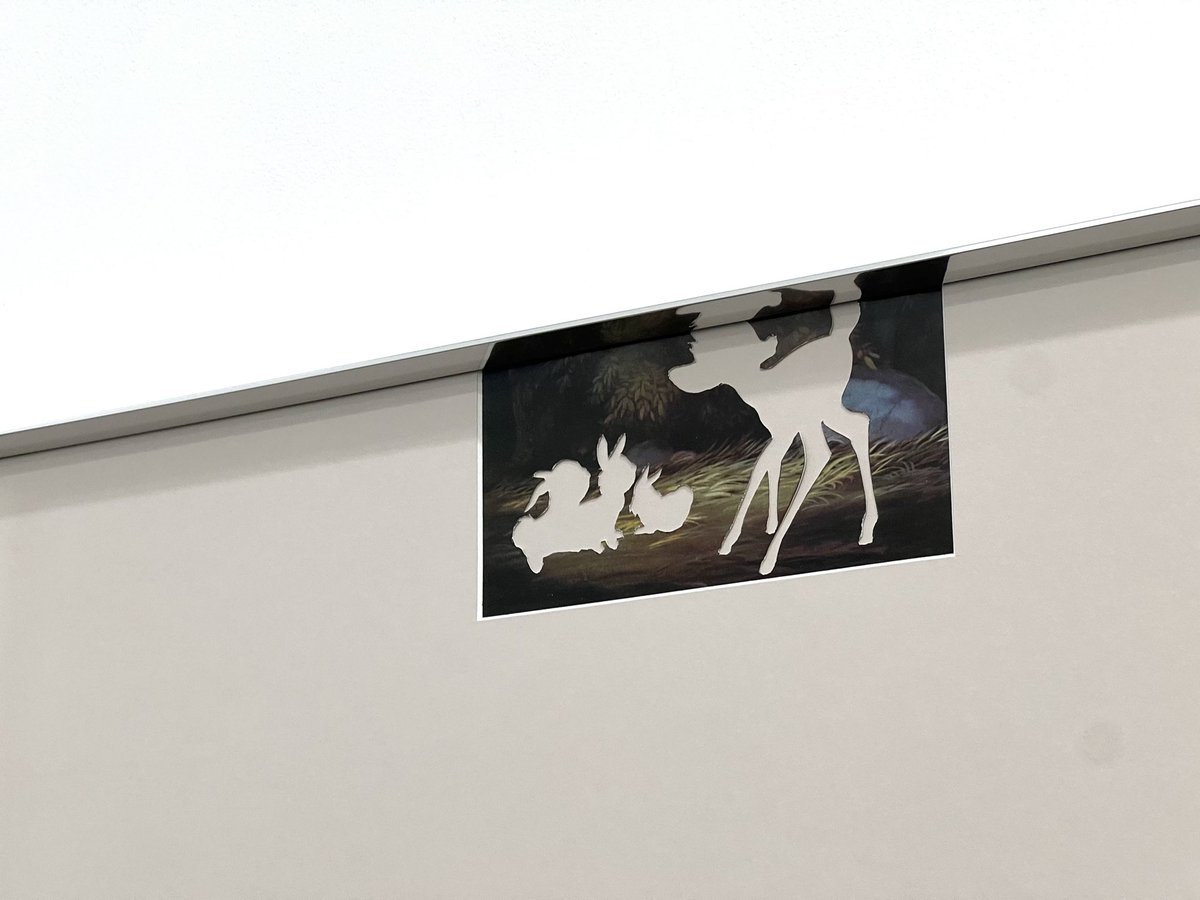 bien_jap's tweet photo. 🌲
In a grove of lights
2026
w700×h480×d32mm
three post cards, framed

----------
Until Friday, May 15th.
Season4 Episode6  will be opening to the public from 12-6 on May 12-15th. https://t.co/VK76GupJuI