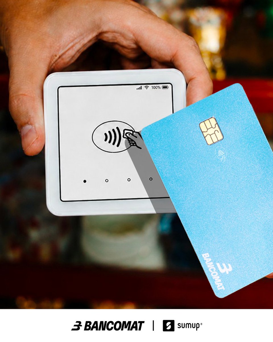 BancomatSpA's tweet photo. Grazie alla partnership tra @SumUp e #BANCOMAT, da quest’estate i POS SumUp accetteranno tutte le carte operative sul circuito BANCOMAT. Più accessibilità, più possibilità di incasso per gli esercenti: un’esperienza di pagamento più fluida e integrata.
👉 https://t.co/sc3mUuYCQ3 https://t.co/6tI69pvErs