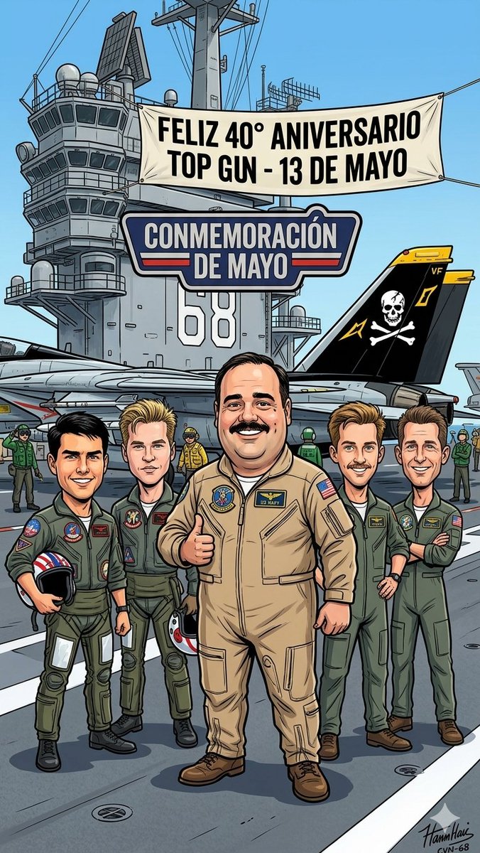 ULIMAN73's tweet photo. 13 de mayo de 1986.

Despegaba oficialmente una de las películas más icónicas de los 80.

40 años después seguimos escuchando Danger Zone mentalmente cada vez que aceleramos el auto 😎✈️ https://t.co/011whFPIdw