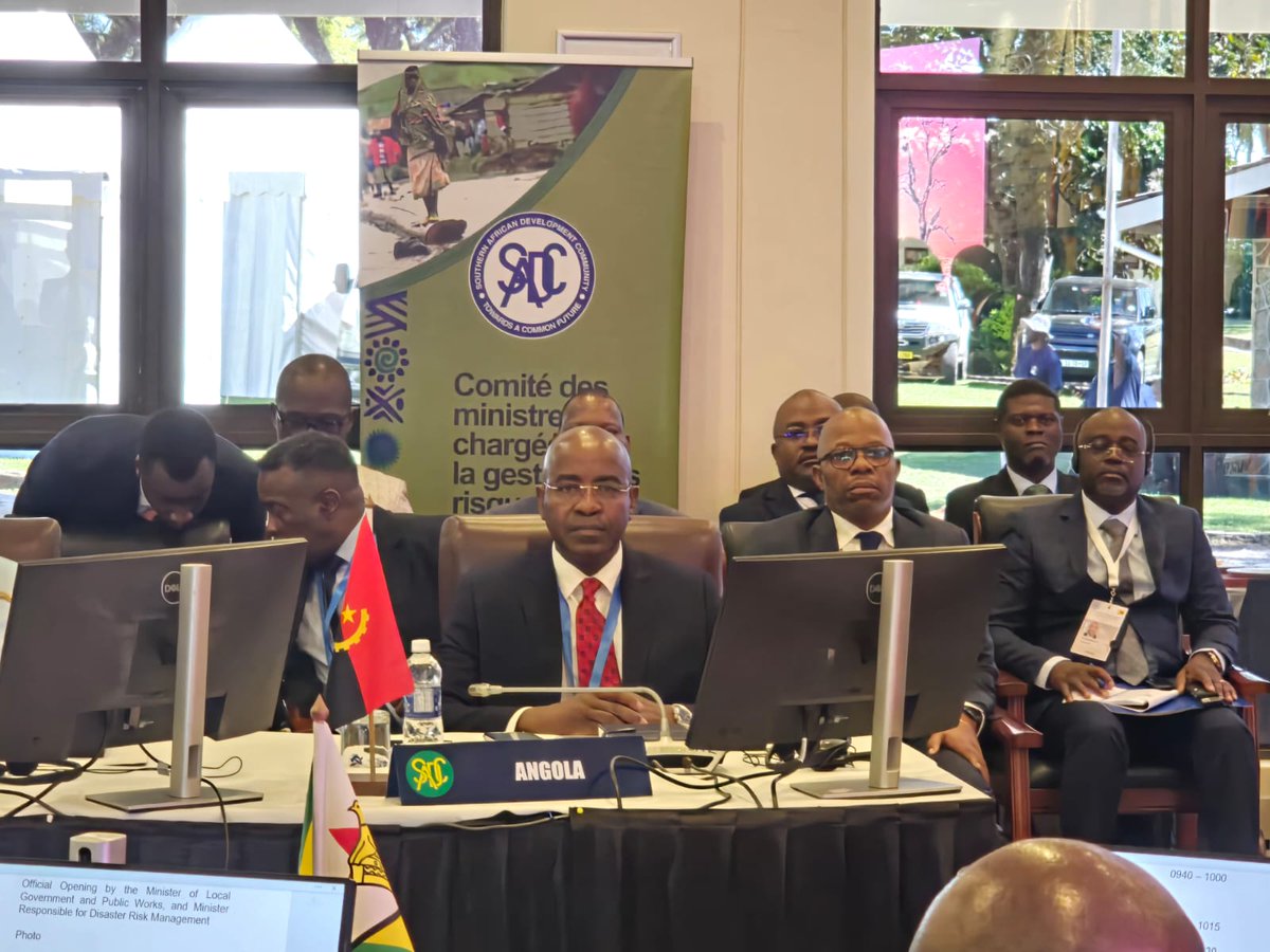 EmbSandro's tweet photo. @SADC_News #Happening now in #Masvingo, #Zimbabwe, the 6th Meeting of the SADC Committee of Ministers Responsible for Disaster Risk Management, enhancing regional cooperation and readiness to threats facing Member States. https://t.co/HBbpJFpAQ0