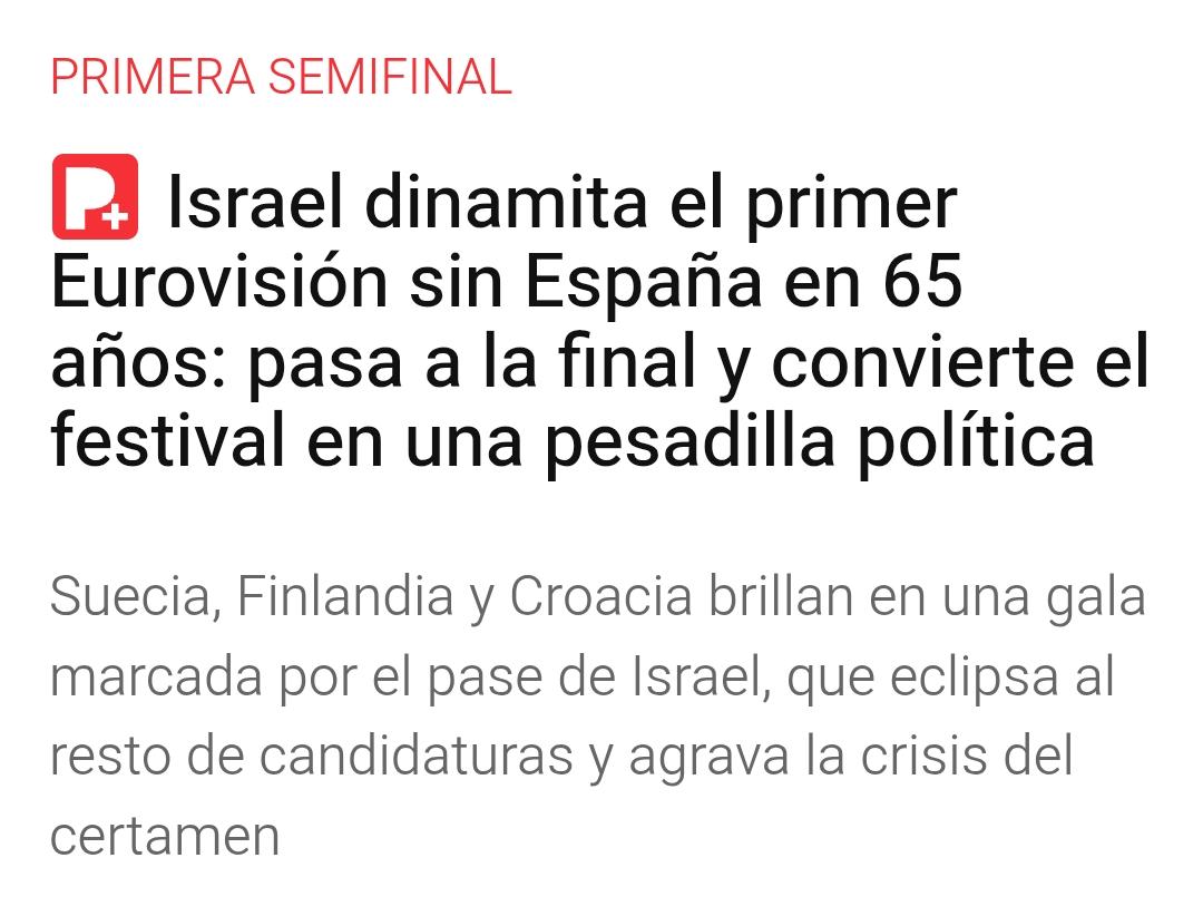 PCantisemitismo's tweet photo. "Israel dinamita", @elperiodico? ¿Es el culpable de que España no participe? y, ¿convierte el festival en una pesadilla política? Por favor, ¿esto es periodismo? No, es señalamiento, demonización y deslegitimación. https://t.co/hATHcsF2Jc