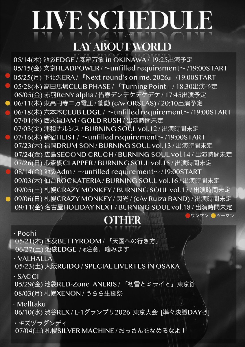 LAY ABOUT WORLD 真悠 tweet media