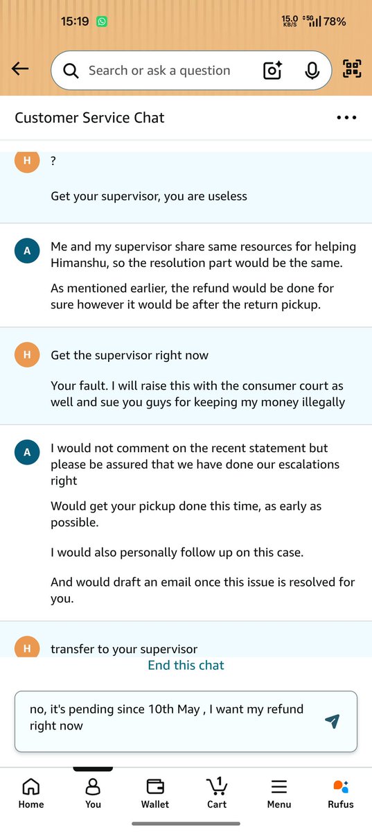Cryptopher1989's tweet photo. @amazon @AmitAgarwal  that's the pathetic level of service you provide.

#boycottamazon https://t.co/MmRCJYQaBz