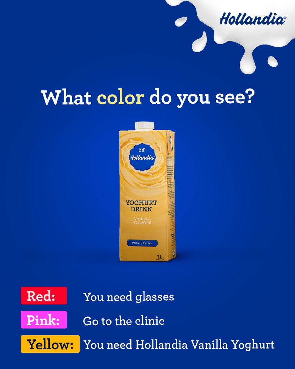 hollandia_ng's tweet photo. We know you can see yellow, so you’re stuck with us.
#Hollandia #StayAheadWithDairypower https://t.co/YHyxAf0civ