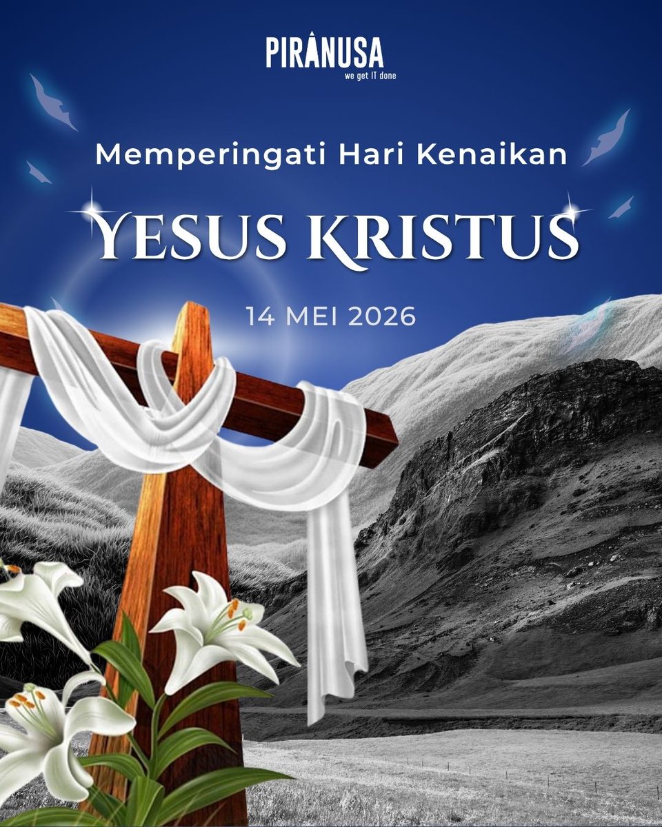 d5render_id's tweet photo. Selamat memperingati Hari Kenaikan Yesus Kristus. 🙏
Semoga damai selalu hadir dalam hati dan langkah kita semua. 🤍 https://t.co/mo9T8zFs9E