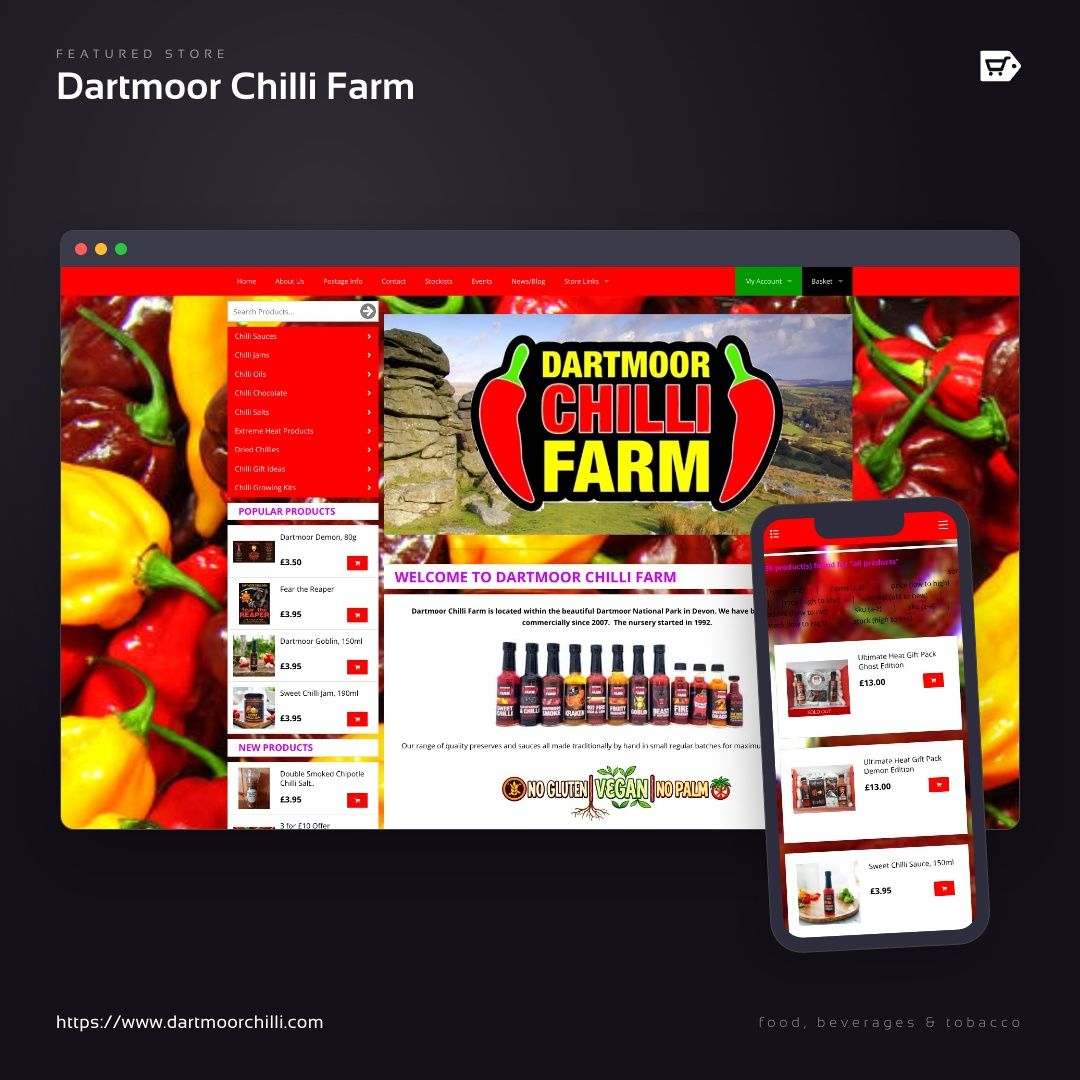 freewebstore's tweet photo. Dartmoor Chilli Farm is out here selling straight from the farm to your door. Discover what they have built at https://t.co/K1RjYBI99y and start your own free store today. #ChilliLovers #FoodBusiness #freewebstore https://t.co/AjaLot2zF7
