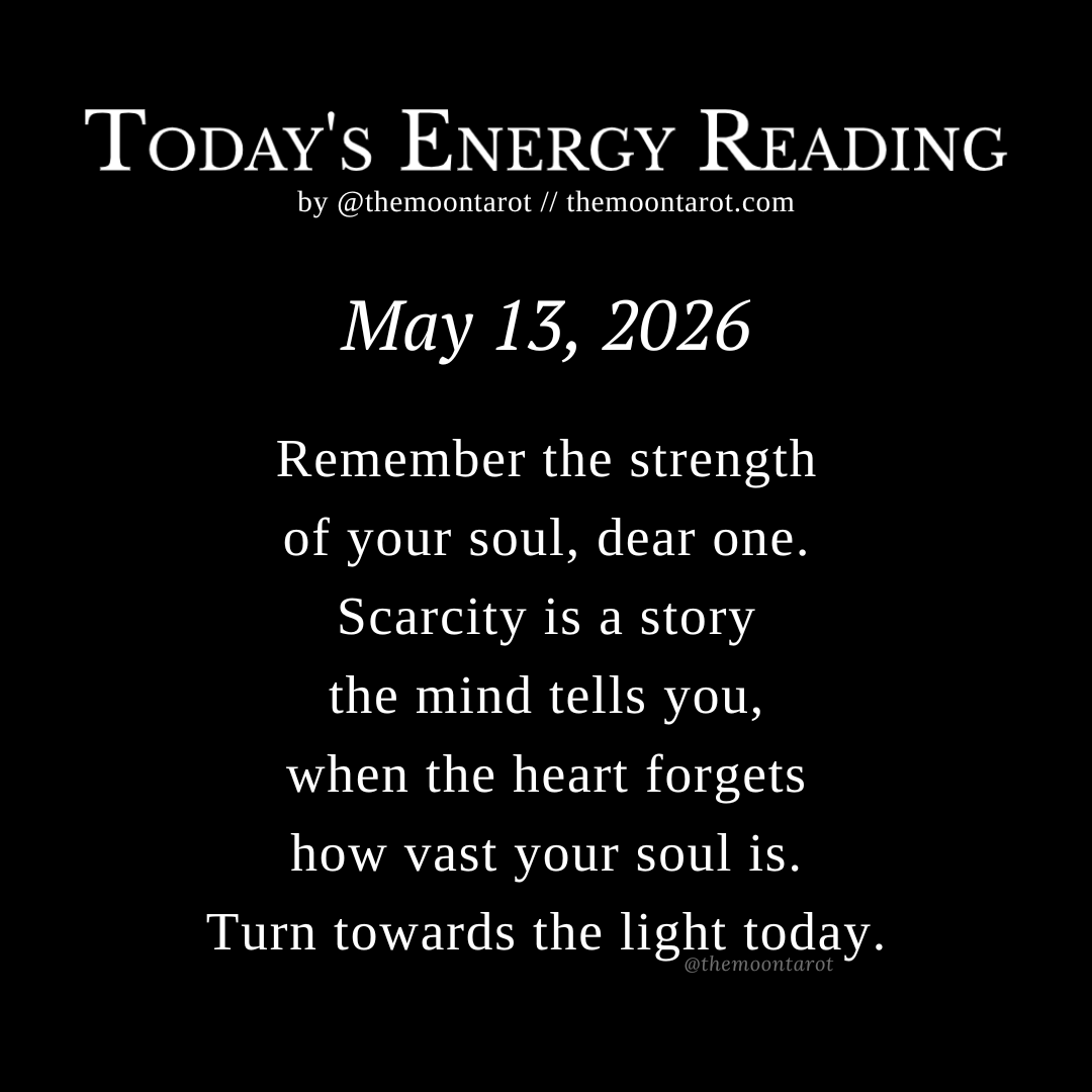 themoontarot_'s tweet photo. Today's Energy Reading: May 13, 2026 https://t.co/8oPISRVRLu