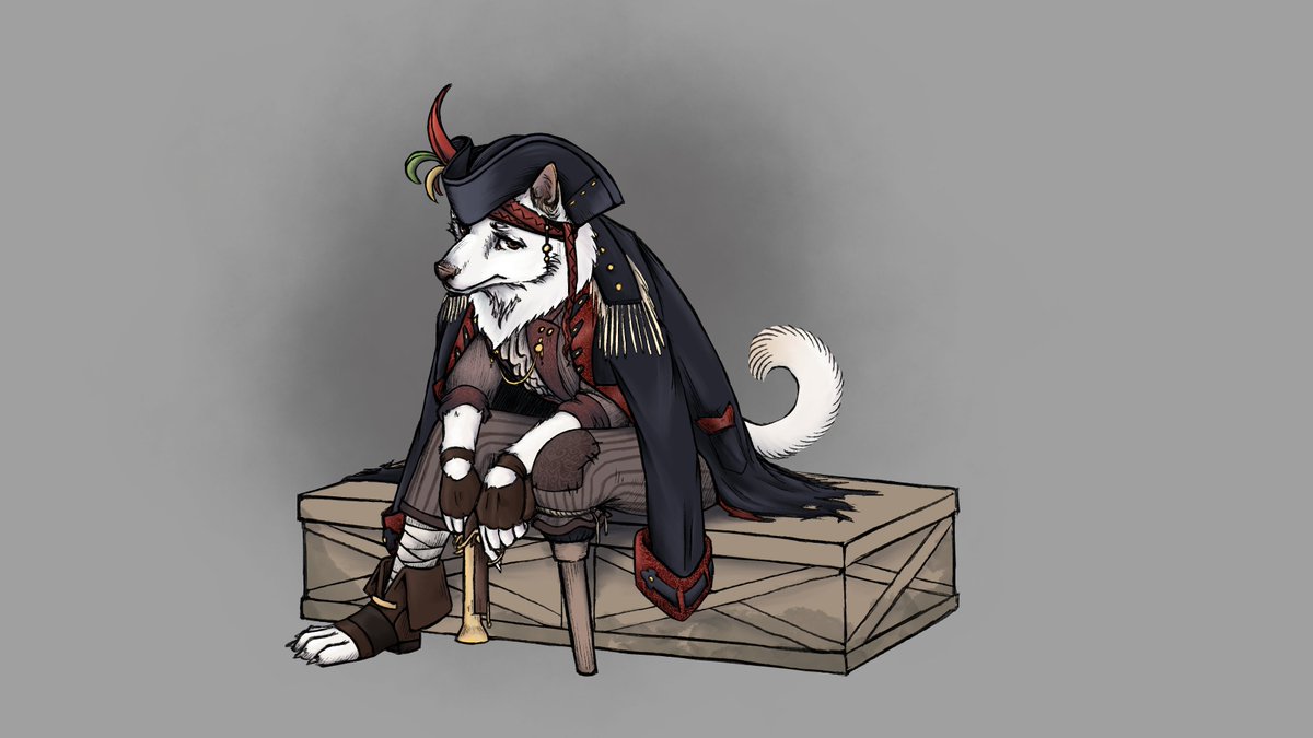 Drew my dog as a pirate for this month's #vgen challenge. Not sure yet ...