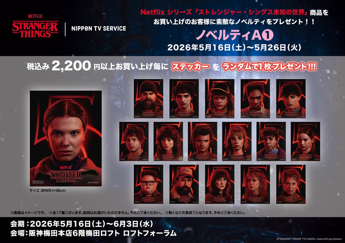 ◇NETFLIXシリーズ「ストレンジャー・シングス 未知の世界 LIMITED