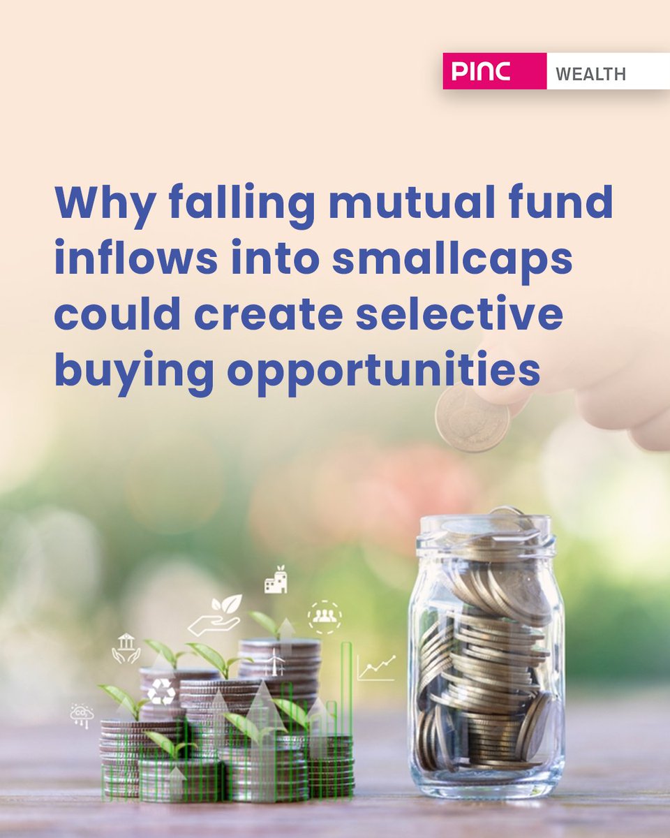 PincWealth's tweet photo. Smallcap inflows are cooling so is it a warning or a reset? 
Lump-sum buying has slowed, but for disciplined investors, this "liquidity exit" is compressing stretched valuations back to fair value.

Read our report here: https://t.co/Qbc1qLSNiH

@nid_rockz @TiltQuest https://t.co/q5yrflhZHA