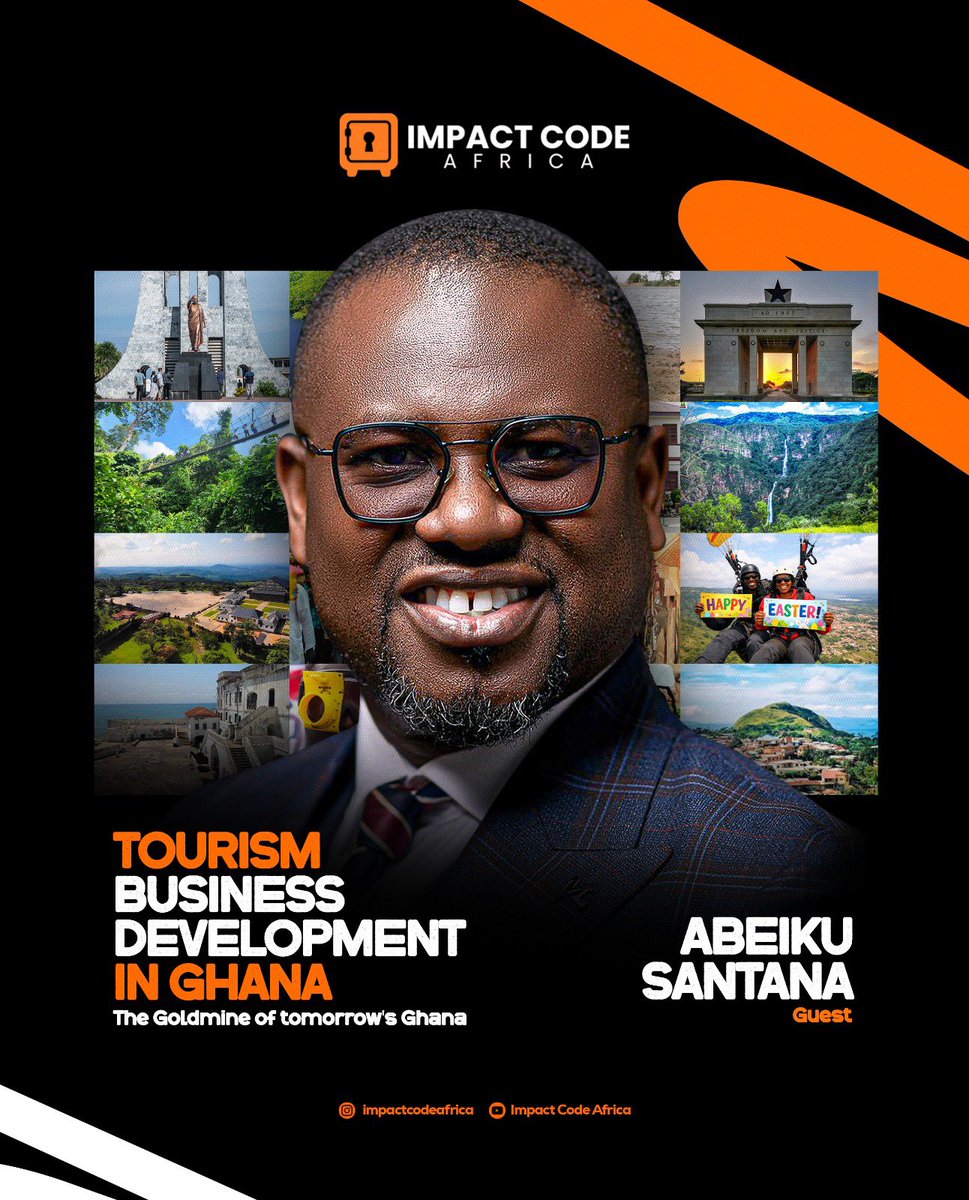 impactcode__'s tweet photo. What if Ghana’s biggest economic breakthrough isn’t oil or gold… but tourism?

We sit with our next guest to explore that question. 

Subscribe to our YouTube if you haven’t. Use the link in bio

#impactcodeseries #impactcodeafrica #tourism #ghanatourismambassador #ghanatourism https://t.co/t1IPdfCrTg