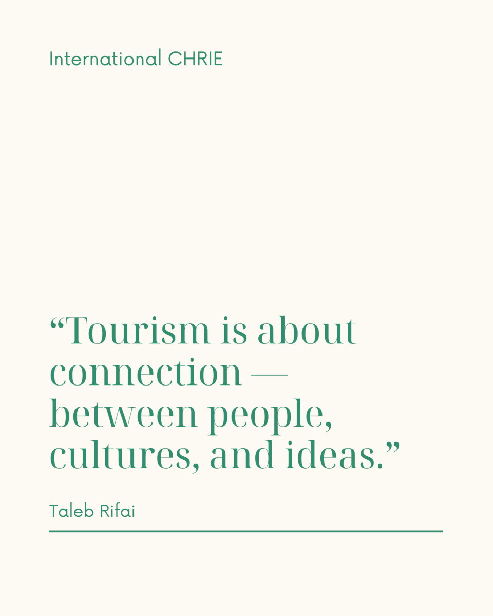 ICHRIE's tweet photo. ICHRIE members — how are you building meaningful connections in your classrooms, research, workplaces, or communities? Share your experiences with us below! 👇

#WednesdayWisdom #ICHRIE #ICHRIEFamily #HospitalityEducation #TourismEducation #GlobalHospitality https://t.co/VrwVhx5J4l