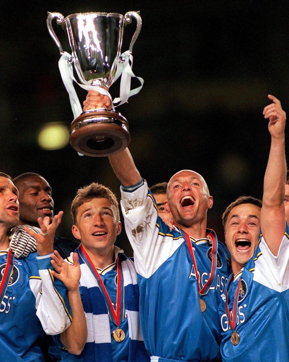 ChelseaFC's tweet photo. UEFA Cup Winners’ Cup winners #OnThisDay in 1998! 🏆
